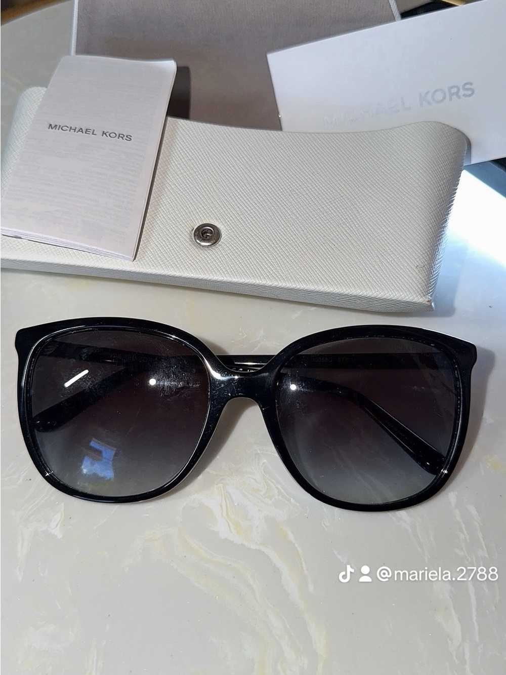 Michael Kors Black Gradient Oversized Women's Sunglasses